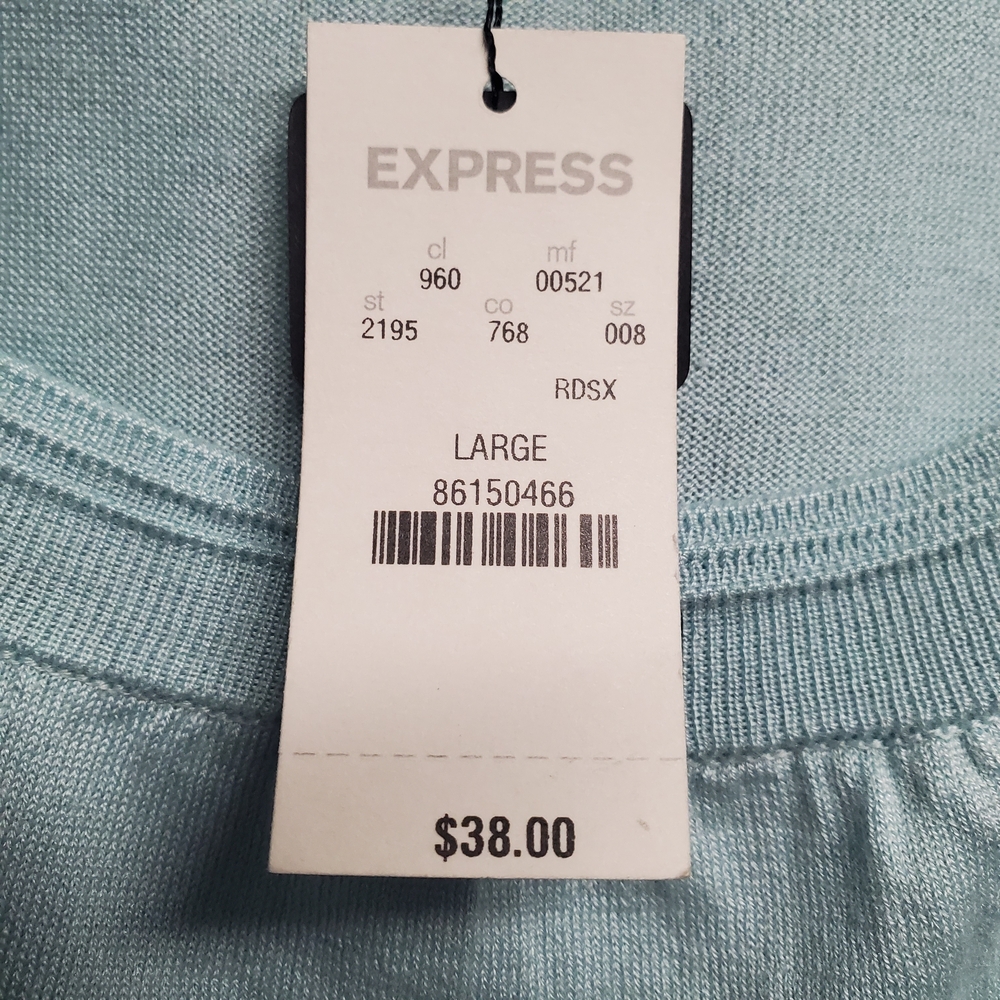 Express Light Blue Women's Tank Top - Picture 5 of 9
